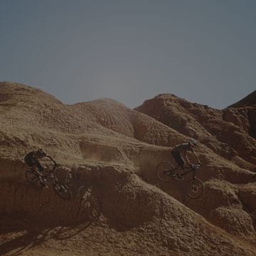 bikes in dirt hills